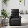 vidaXL Massage Recliner Chair Black Faux Leather