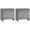 vidaXL Bedside Cabinet | Set of 2 | Grey Sonoma | Engineered Wood | Standard
