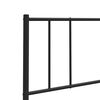 vidaXL Metal Replace Headboard Black 150 cm