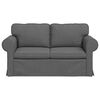 vidaXL Sofa Dark Grey Overall dimensions: 155 x 82 x 80 cm (W x D x H)