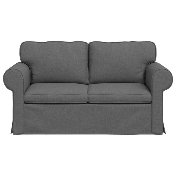vidaXL Sofa Dark Grey Overall dimensions: 155 x 82 x 80 cm (W x D x H)