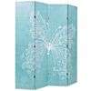 vidaXL Folding Room Divider 160x170 cm Butterfly Blue