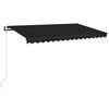 vidaXL Automatic Retractable Awning 400x300 cm Anthracite