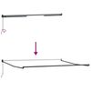 vidaXL Retractable Awning Anthracite and White 4x3 m Fabric&Aluminium