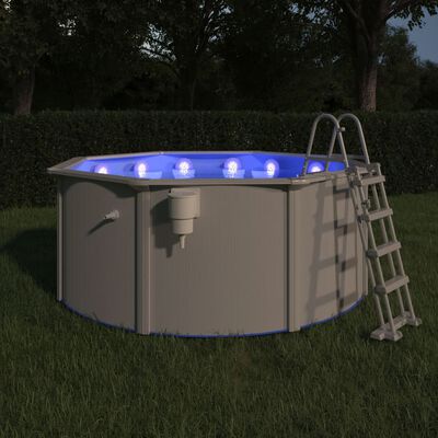 vidaXL Submersible Floating Pool LED Lamp with Remote Control White