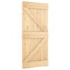 vidaXL Sliding Door with Hardware Set 95x210 cm Solid Wood Pine