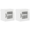 vidaXL Dishwasher Panel Kalmar 2 pcs High Gloss White Engineered Wood