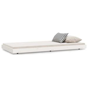vidaXL Bed Frame without Mattress White 90x190 cm Solid Wood Pine