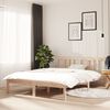 vidaXL Bed Frame without Mattress Solid Wood 135x190 cm Double Double