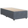 vidaXL Box Spring Bed with Mattress Dark Grey King Single Velvet