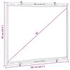 vidaXL Projection Screen Wall-Hanging 50 Inch 4:3