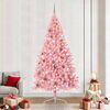 vidaXL Artificial Pre-lit Christmas Tree with 300 LEDs Pink 240 cm PVC