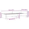 vidaXL Bed Frame without Mattress Sonoma Oak 90x190 cm Single Engineered Wood