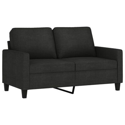 vidaXL 2-Seater Sofa Black 120 cm Fabric