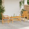vidaXL Garden Lounge Set Brown Solid Acacia wood