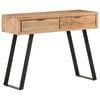 vidaXL Console Table 100x35x76 cm Solid Acacia Wood with Live Edges