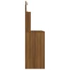vidaXL Dressing Table with LED Brown Oak 96x40x142 cm