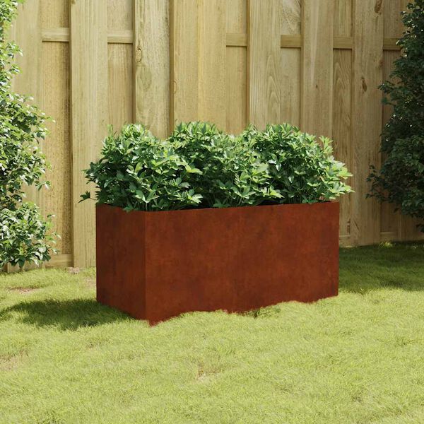 vidaXL Planter 80x40x40 cm Corten Steel