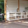 vidaXL Outdoor Kitchen Cabinets MEPPEL 2 pcs White Solid Wood Pine