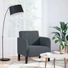 vidaXL Sofa Chair with Armrests Dark Grey 54 cm Velvet