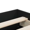 vidaXL Bed Frame with Drawers without Mattress Black 135x190 cm Double