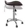 vidaXL Salon Spa Stool Brown Faux Leather
