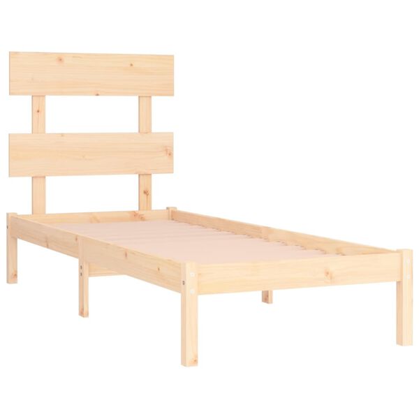 vidaXL Bed Frame without Mattress 90x190 cm Single Solid Wood