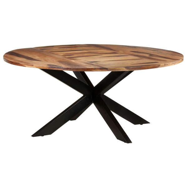 vidaXL Dining Table Round 175x75 cm Acacia Wood with Honey Finish