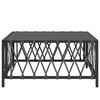 vidaXL Garden Table Anthracite 70x70x34 cm Woven Fabric
