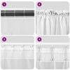 vidaXL Voile Curtains with Rod Pockets 2 pcs White