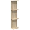 vidaXL Wall Shelf Sonoma Oak 25 x 15 x 100 cm Engineered Wood
