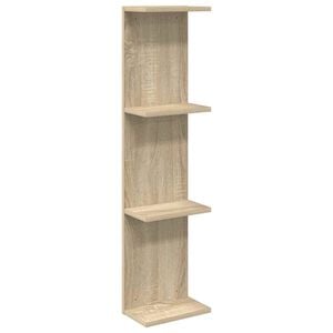 vidaXL Wall Shelf Sonoma Oak 25 x 15 x 100 cm Engineered Wood