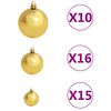 vidaXL Christmas Garland with LEDs&Ball Set Green 20 m PVC