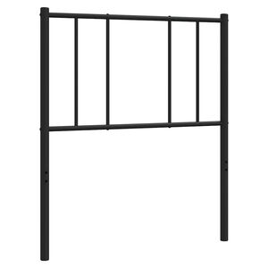 vidaXL Metal Replace Headboard Black 90 cm