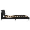 vidaXL Bed Frame without Mattress "Hanko" Black 152x203 cm Queen Velvet