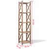 vidaXL 5-Tier Square Bamboo Shelf