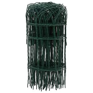 vidaXL Garden Border Fence Powder-coated Iron 10x0.4 m