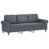 vidaXL 4 Piece Sofa Set with Cushions Dark Grey Velvet