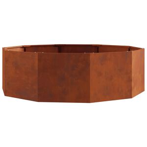 vidaXL Planter Rusty 120 x 120 x 35 cm Weathering Steel