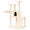 vidaXL Cat Tree with Sisal Scratching Posts Cream 94 cm