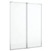 vidaXL Magnetic Whiteboard Foldable 80x100x1.7 cm Aluminium
