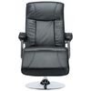 vidaXL TV Armchair Black Faux Leather