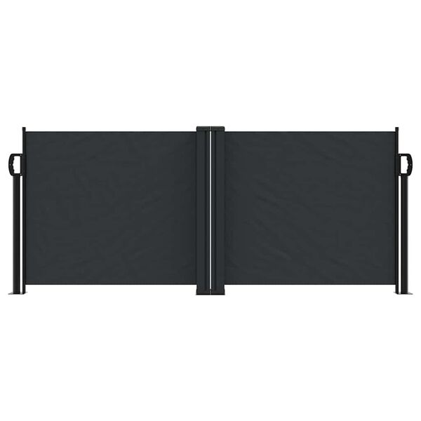 vidaXL Retractable Side Awning Black 100x1000 cm