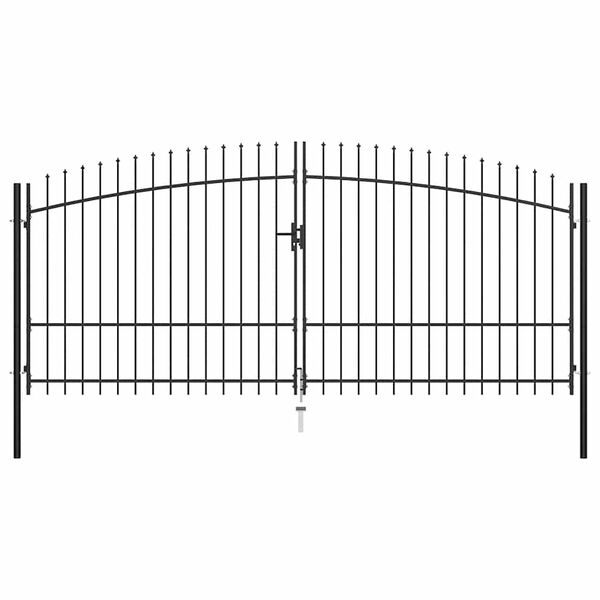 vidaXL Double Door Fence Gate Woerden with Spear Top 400x224.5 cm