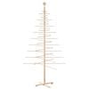vidaXL Wooden Christmas Tree for Decoration 210 cm Solid Wood Pine