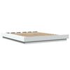 vidaXL Bed Frame with LED Lights without Mattress White 150x200cm