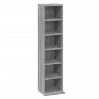 vidaXL CD Cabinet Grey Sonoma 21x20x88 cm Engineered Wood