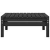 vidaXL 4 Piece Garden Lounge Set Solid Pinewood Black