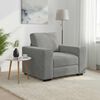 vidaXL Sofa Chair Light Grey 100x77x82 cm Velvet