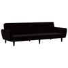 vidaXL 2-Seater Sofa Bed Black Velvet